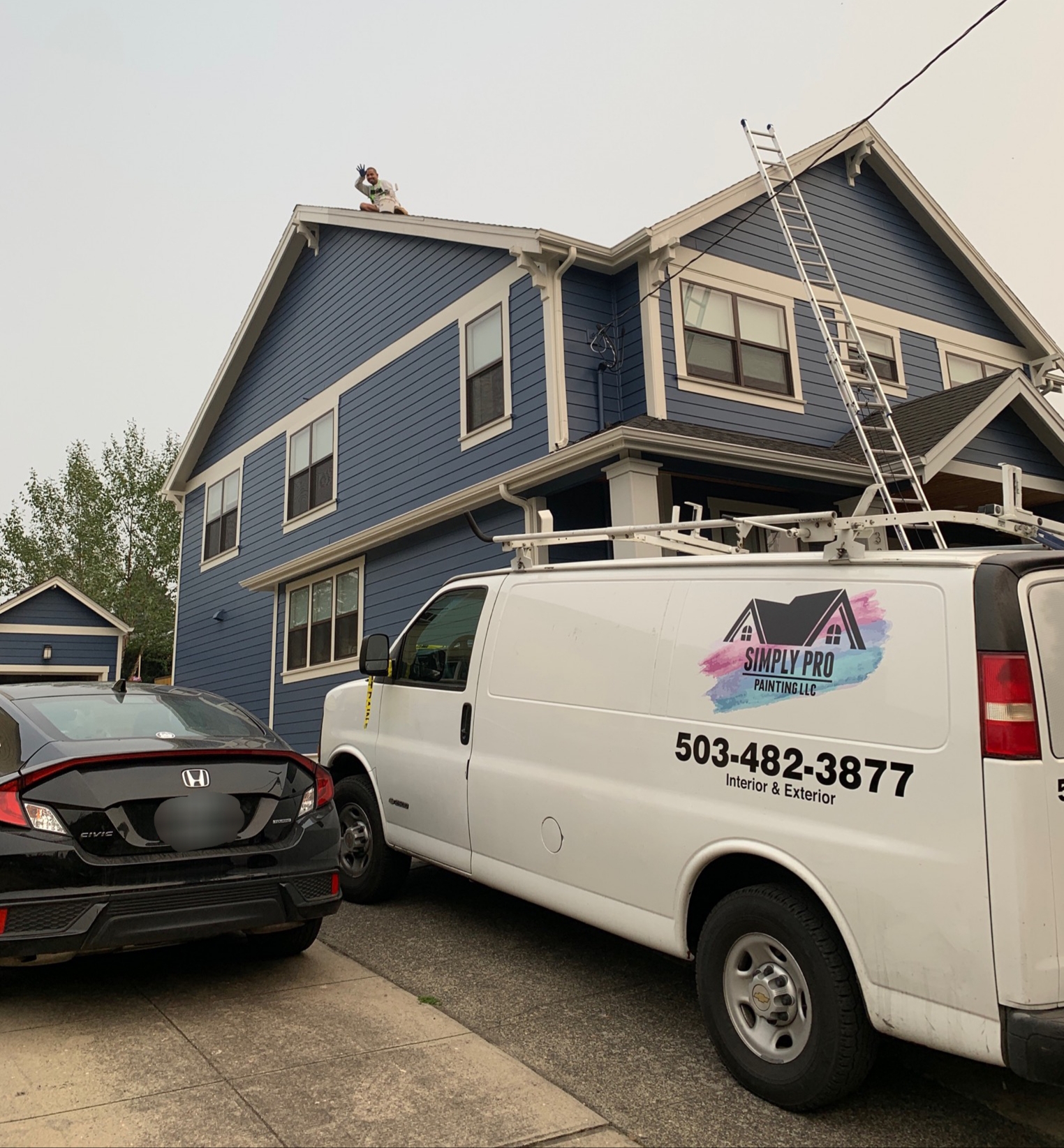 Small commercial space painted by Simply Pro Painting